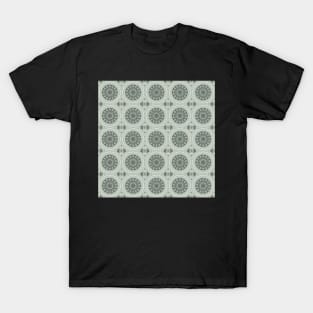 Orchid Mezzotint Intaglio Kaleidoscope pattern 6 T-Shirt